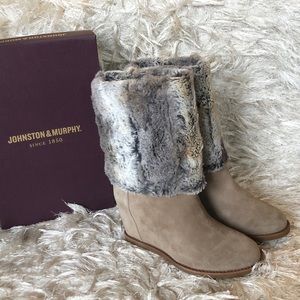 Boots - Suede with fur, Johnston & Murphy